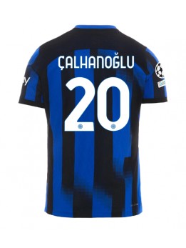 Moški Nogometna dresi replika Inter Milan Hakan Calhanoglu #20 Domači 2023-24 Kratek rokav